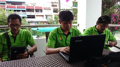 ติดตั้ง wireless (Access Point )ให้กับโรงแรมดราก้อนบีช พัทยา